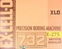 Ex-cell-o-Ex-cell-o Model 732, Precision Boring Machines, Service Manual Year (1961)-732-01